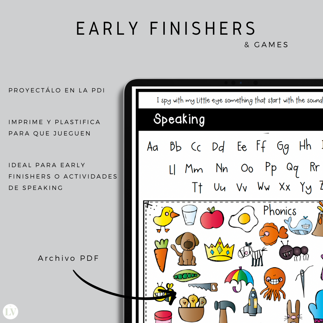 Early finishers activity