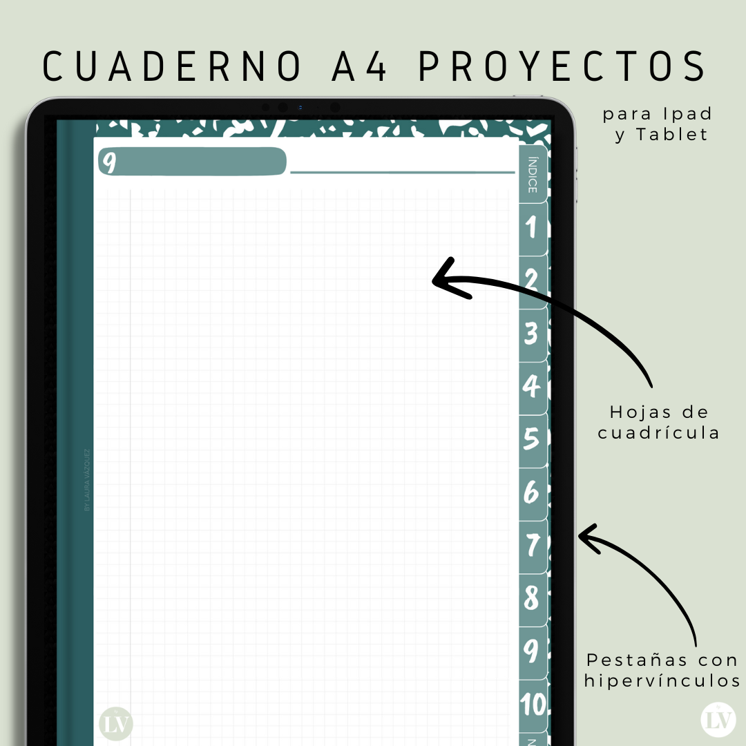 8 Cuadernos digitales. Tamaño A4.
