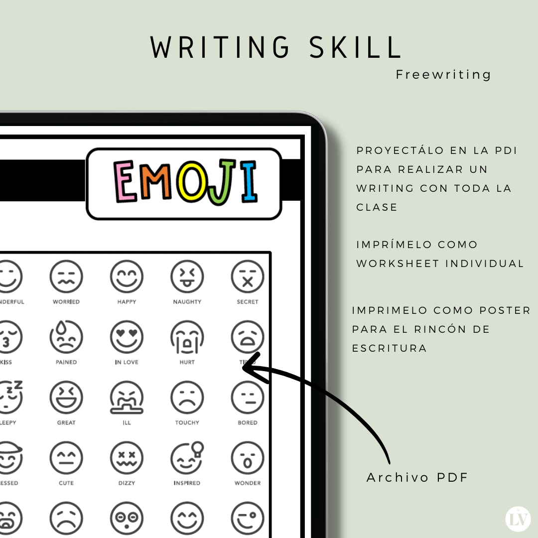 Free writing with vocabulary