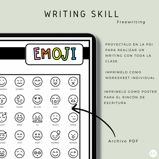 Free writing with vocabulary