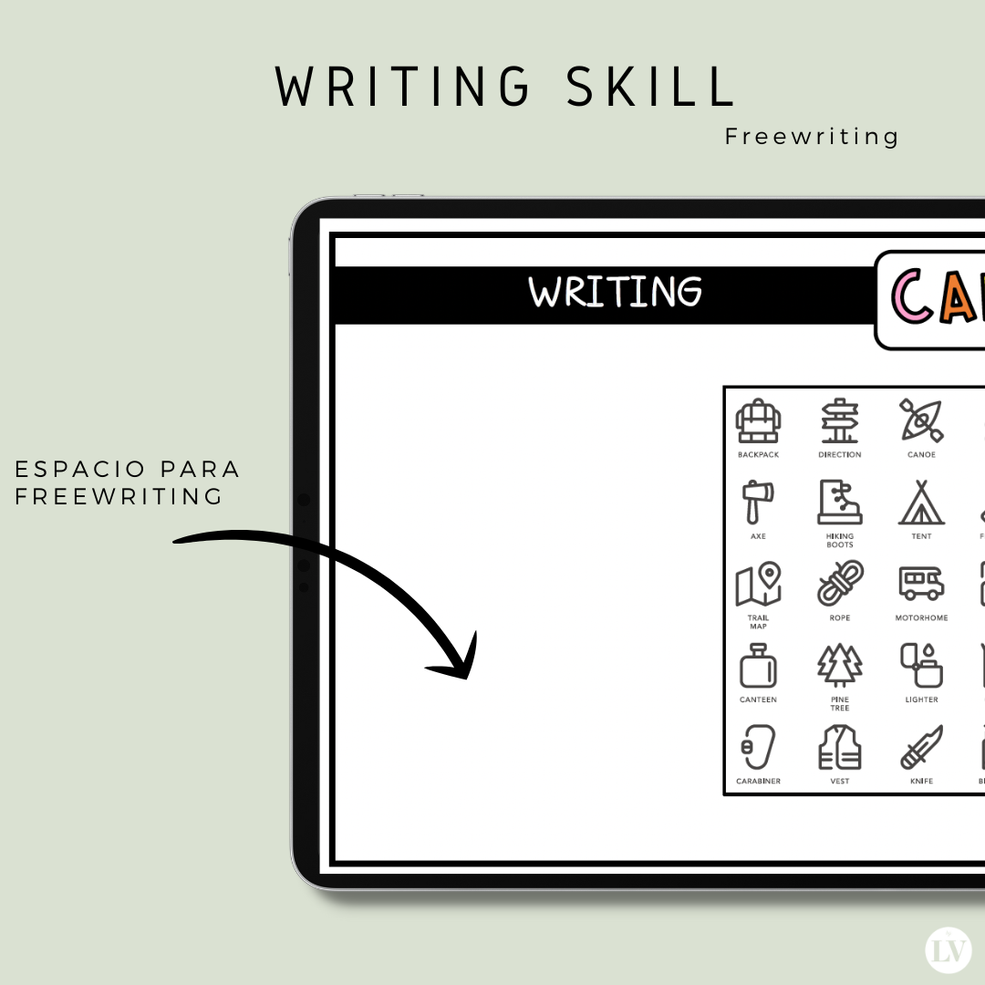 Free writing with vocabulary