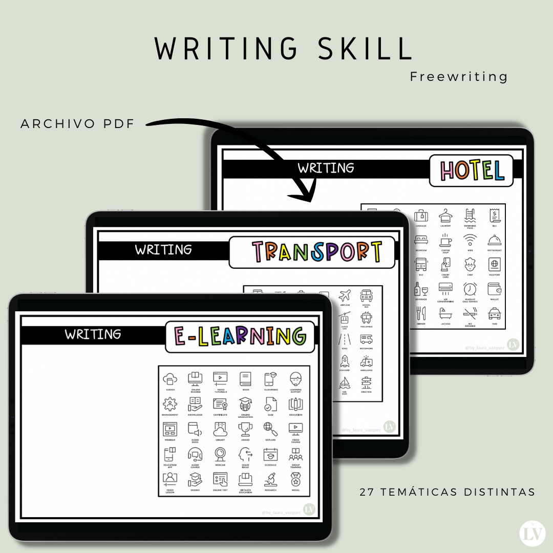 Free writing with vocabulary