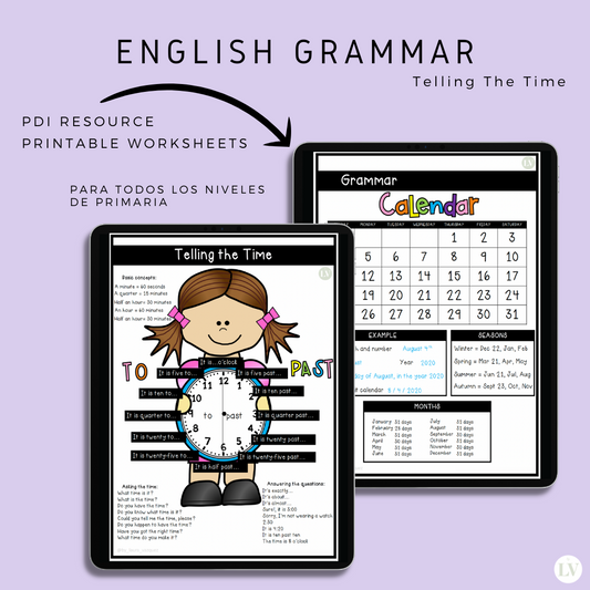 Grammar telling the time