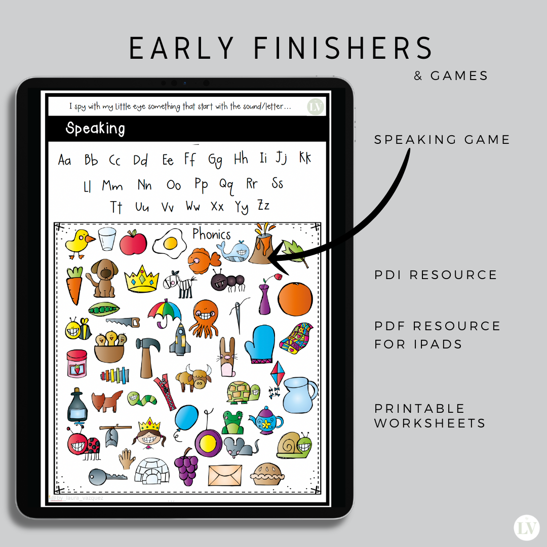 Early finishers activity