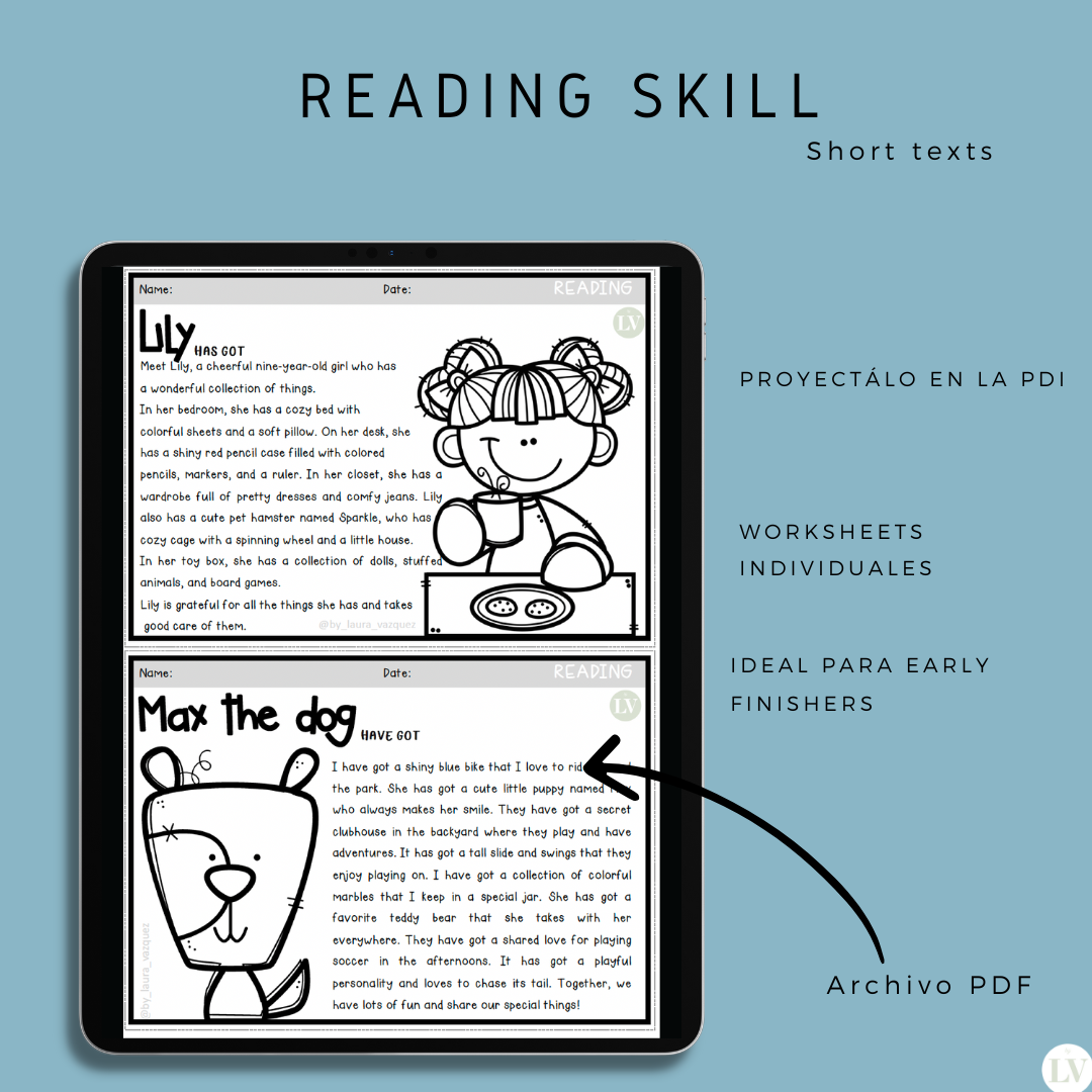 Short texts for reading