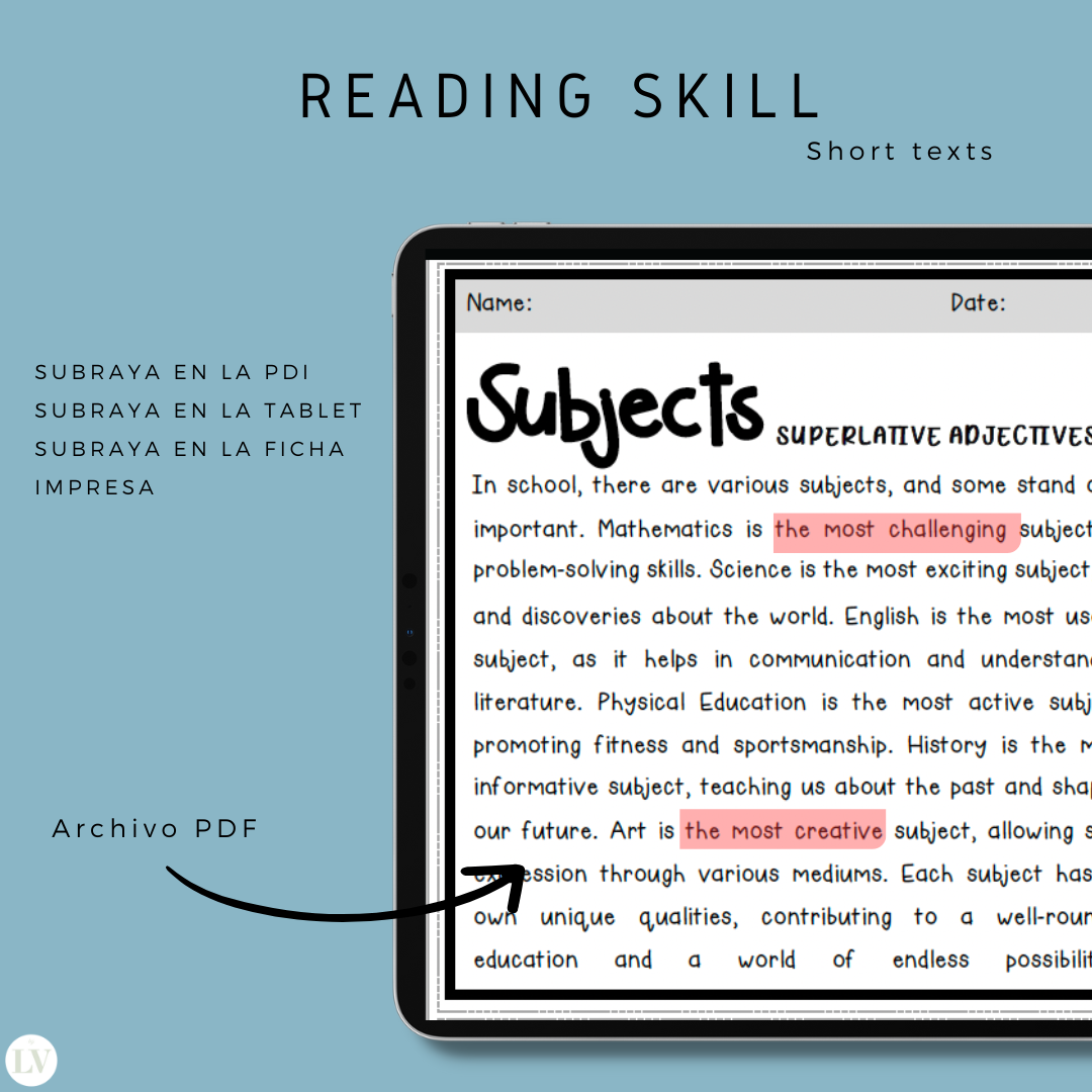 Short texts for reading