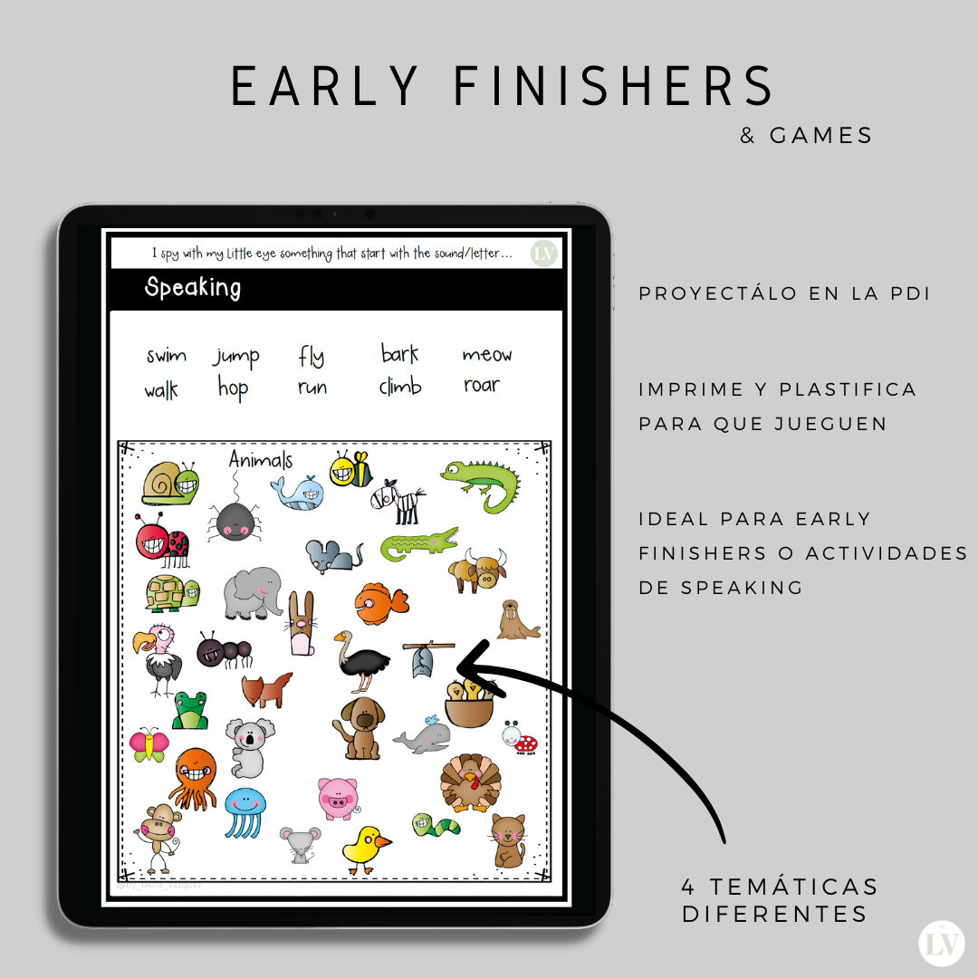 Early finishers activity