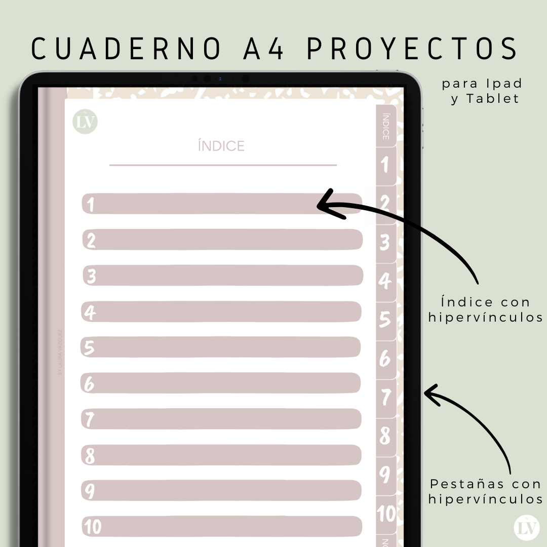 8 Cuadernos digitales. Tamaño A4.