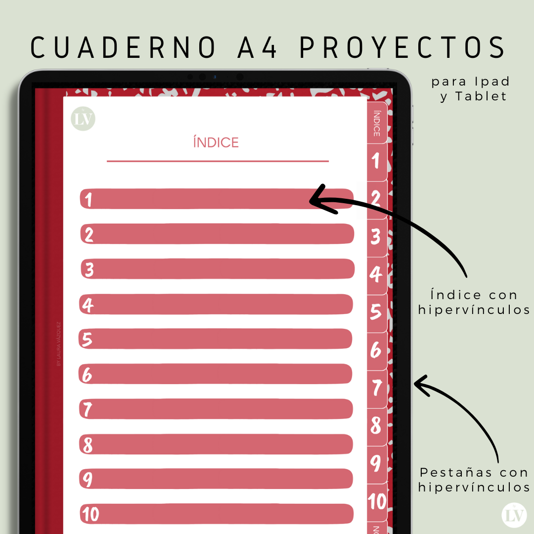 8 Cuadernos digitales. Tamaño A4.