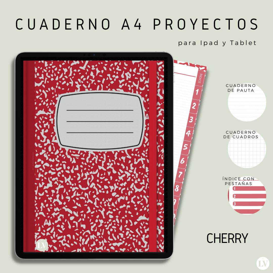 8 Cuadernos digitales. Tamaño A4.